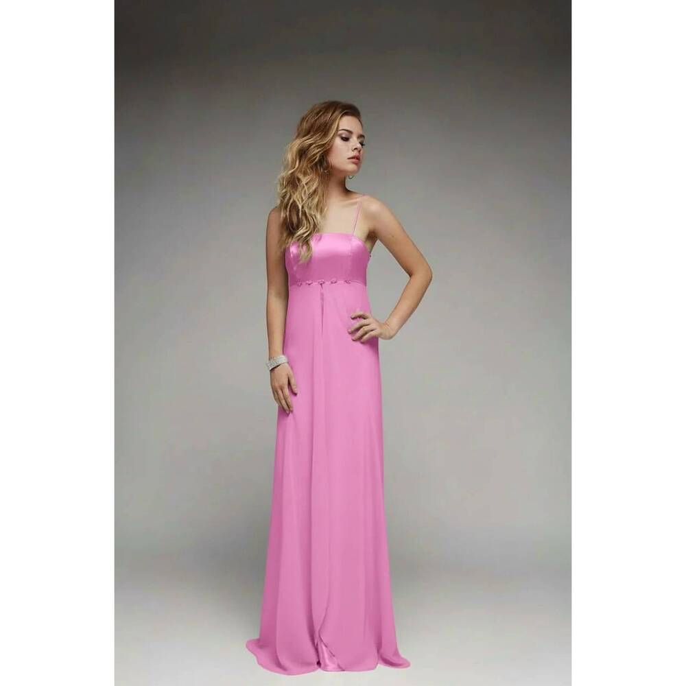 NEW LAST DRESS silken symphony gown in pink